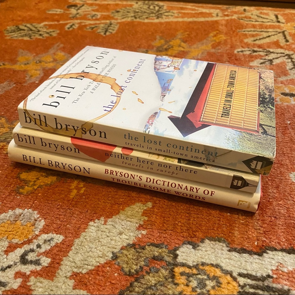 BOOKS three Bill Bryson titles